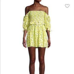 For Love And Lemons Size M Belted Floral Dress